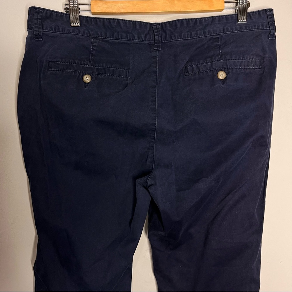 Gap Girlfriend Khaki Navy Chino Pants, size 12/31 - Picture 6 of 11